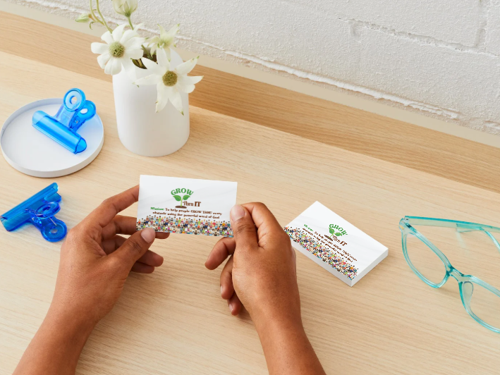 Grow Thru It Community Invitation Business Cards