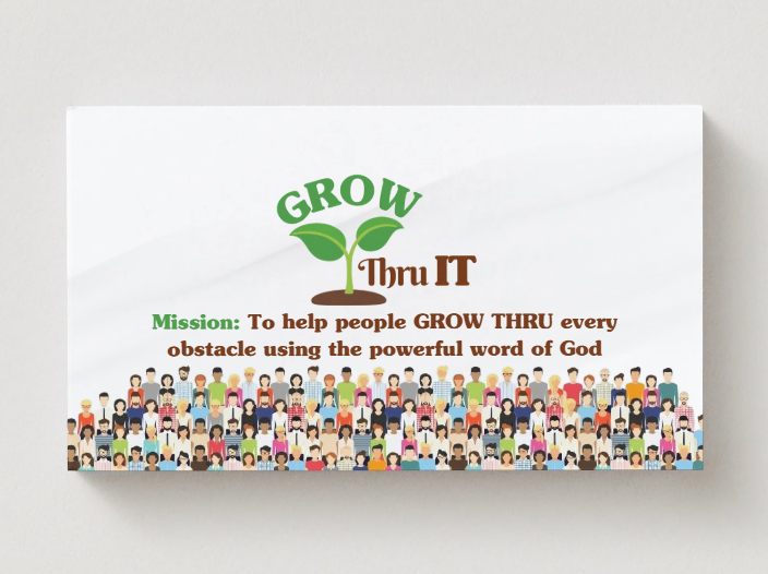 Grow Thru It Community Invitation Business Cards
