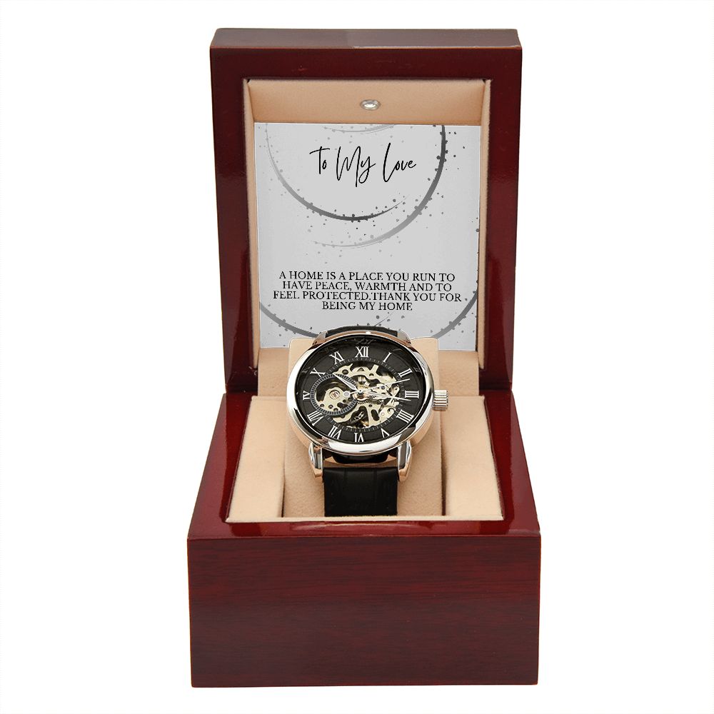 Men's Openwork Watch