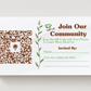 Grow Thru It Community Invitation Business Cards