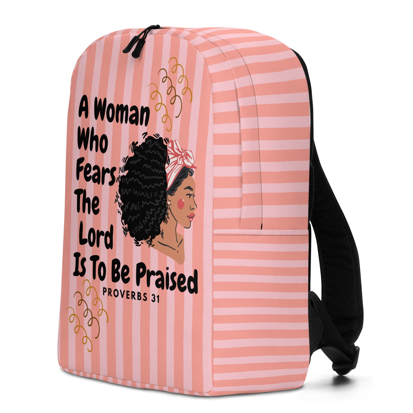 Proverbs 31 Pink Minimalist Backpack