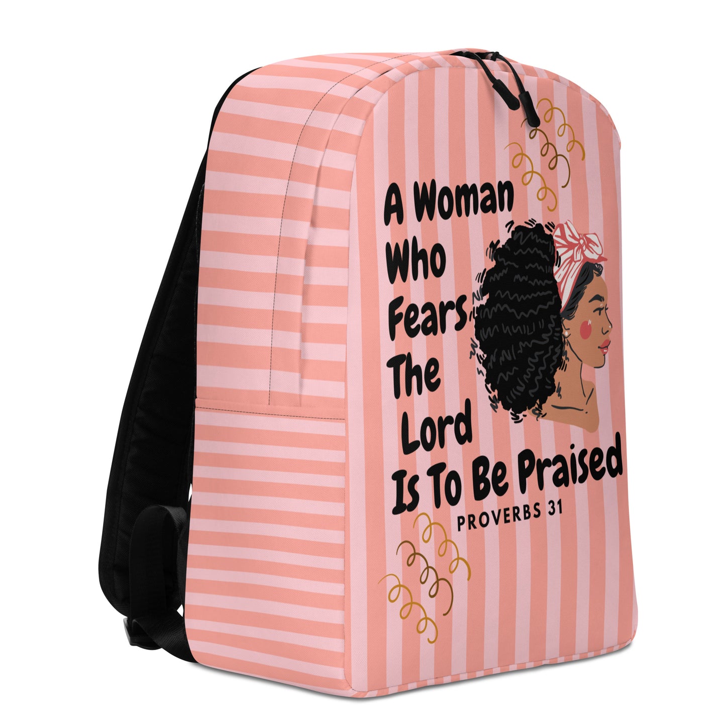 Proverbs 31 Pink Minimalist Backpack