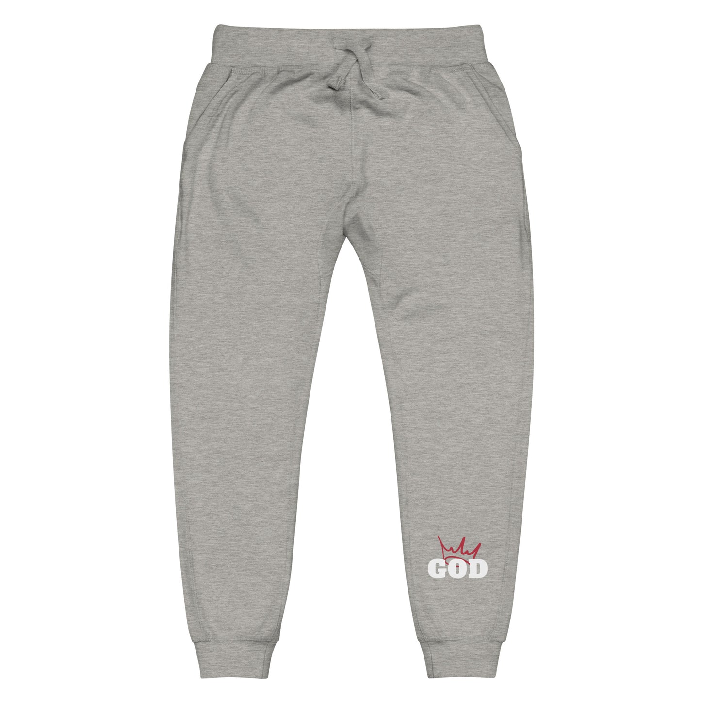 Unisex fleece sweatpants Red Lettering