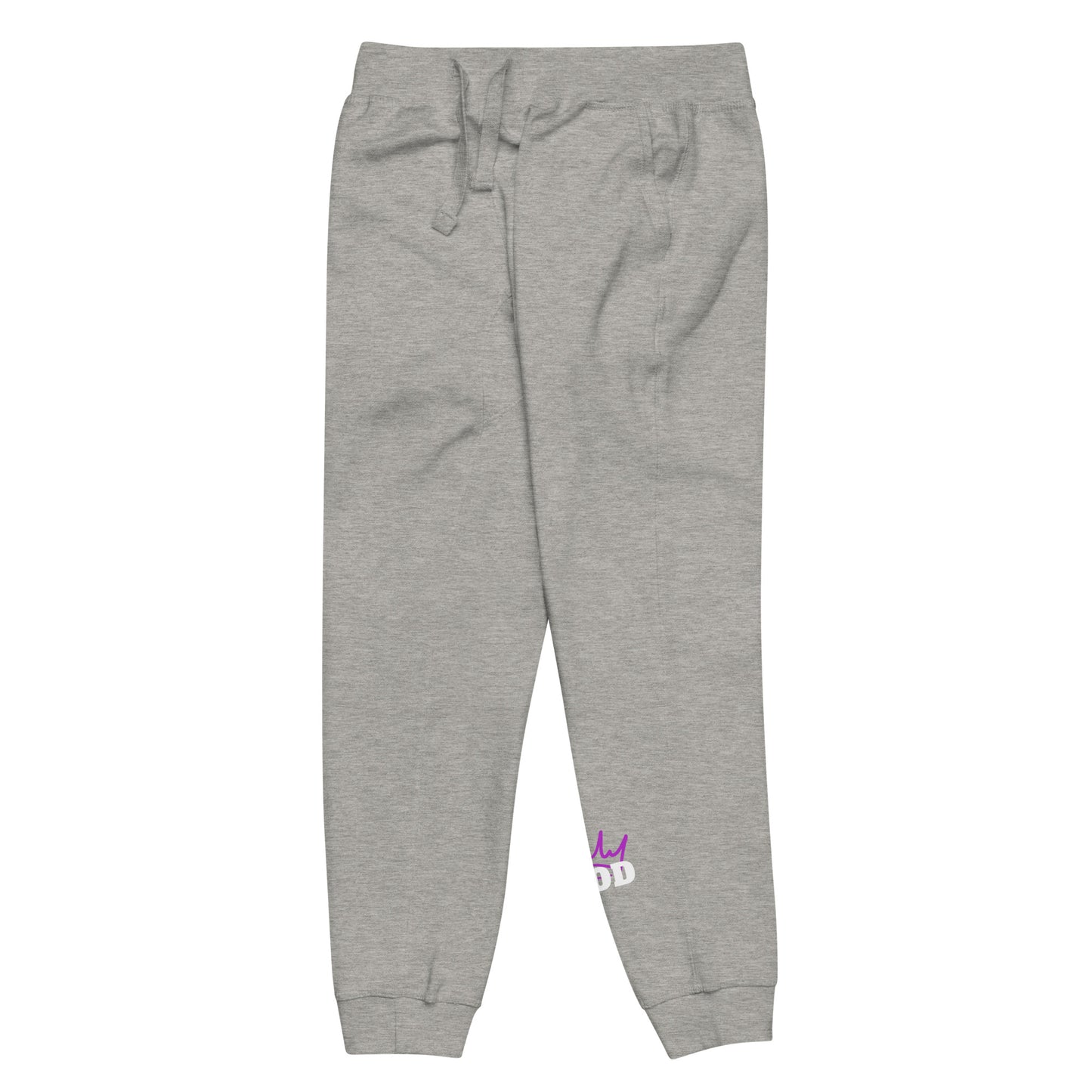 Unisex fleece sweatpants Purple Lettering