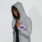 Unisex heavy blend zip hoodie Purple Lettering