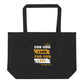 Large Organic Tote Bag For God I Live For God I Die