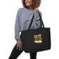 Large Organic Tote Bag For God I Live For God I Die